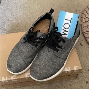 Toms Black Slub Chambray Sneaker